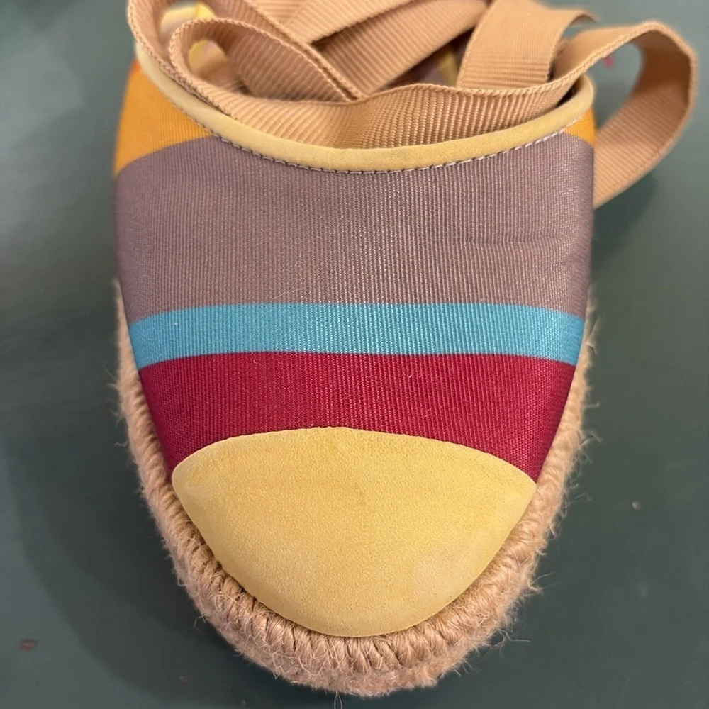 Anthropologie Raphaella Booz Woven Wedge Espadrilles. Size 37